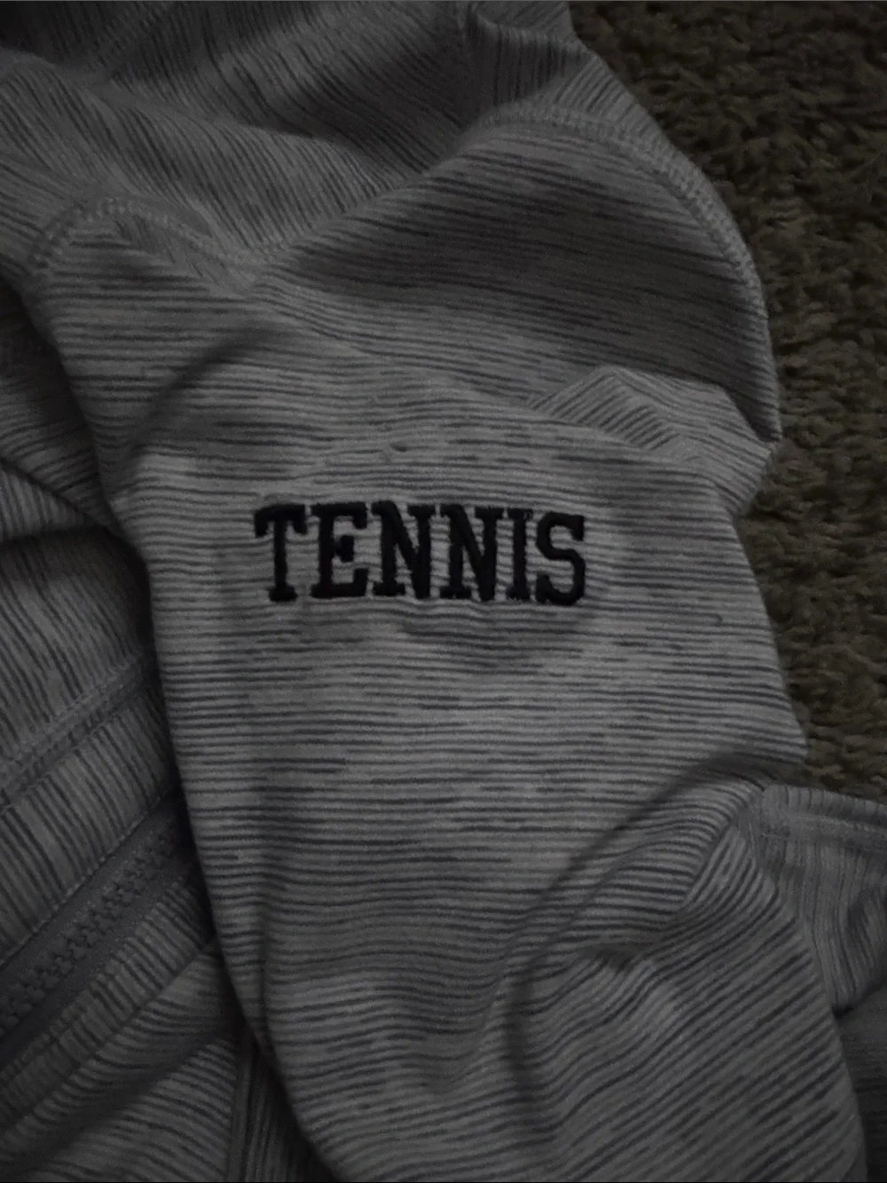 lululemon athletica Kids Light Gray 'TENNIS' Zip Hoodie